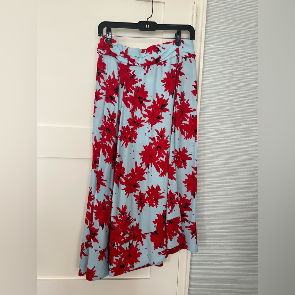 Proneza Schouler Viscose Floral Printed Skirt.